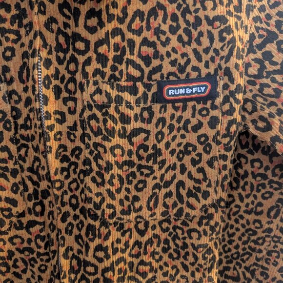 *SOLD*    NWT - Limited Edition Leopard Print Corduroy Zip Front Boiler Suit - Picture 6 of 7
